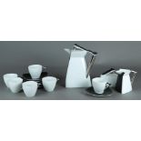 A Czech coffee set, Jiri Lastovicka by Studio Carlsbad - complete collection - Delta - porcelain.