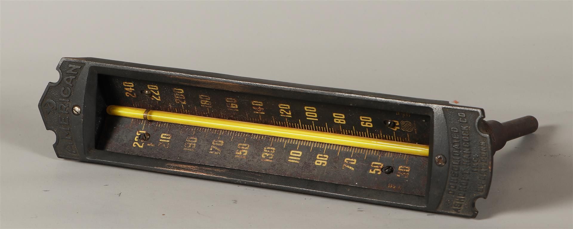 A thermometer, American Consolidated Ashcroft Hancock Co. Inc. Bridgeport. England, 20th century.