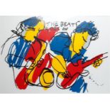 Herman Brood (Zwolle 1946 - 2001 Amsterdam), And the Beat goes on, signed, and annotated with title