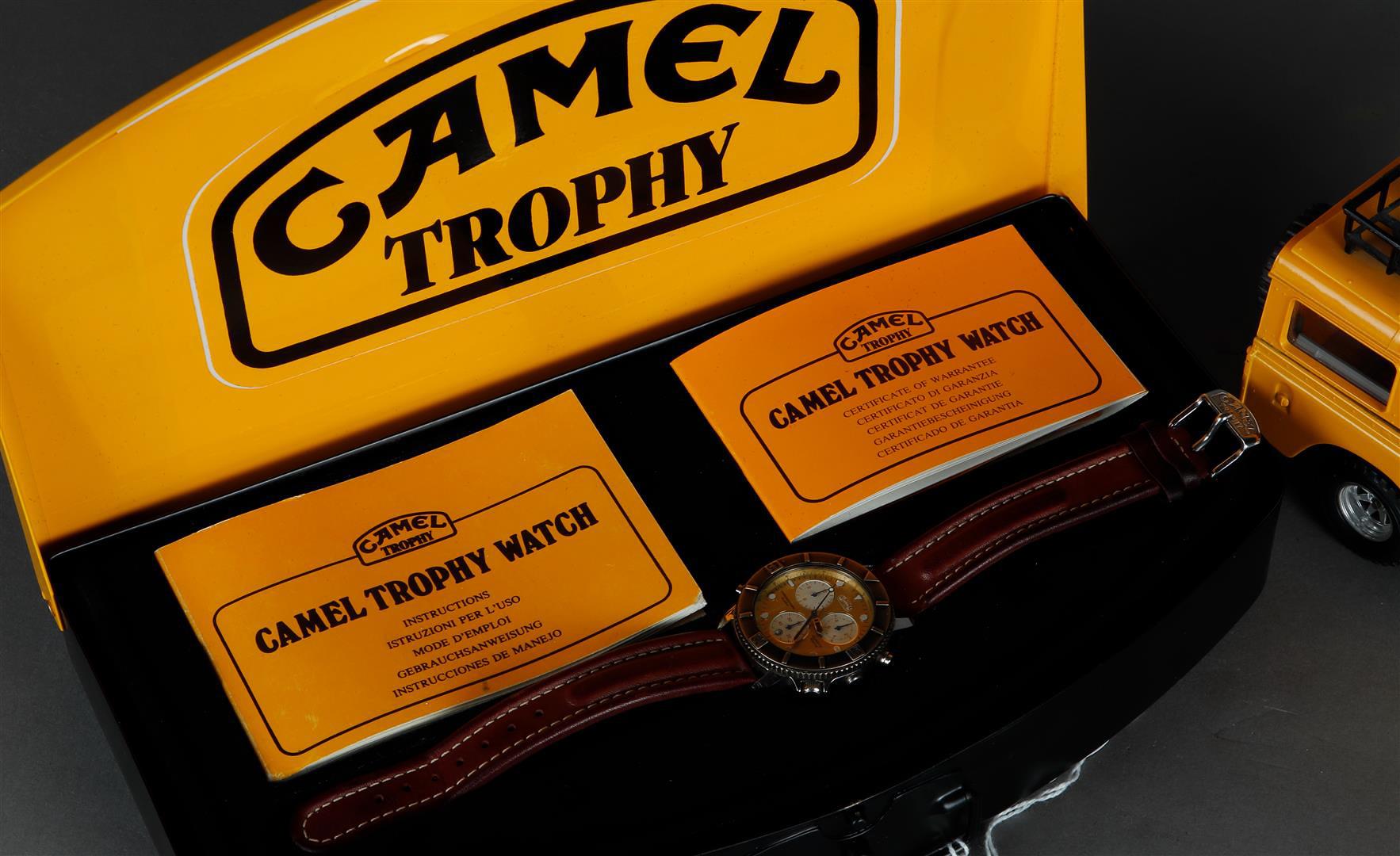 A Camel Trophy Multichrono watch, with original box and papers and advertising car. - Image 2 of 2