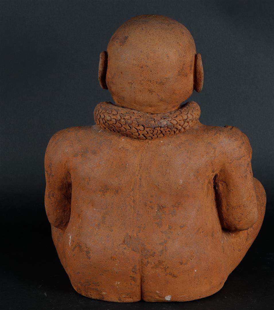 A terracotta sculpture. Indonesia. Majapahit(?). - Image 2 of 3