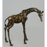 A bronze sculpture of a giraffe, second half of the 20th century.