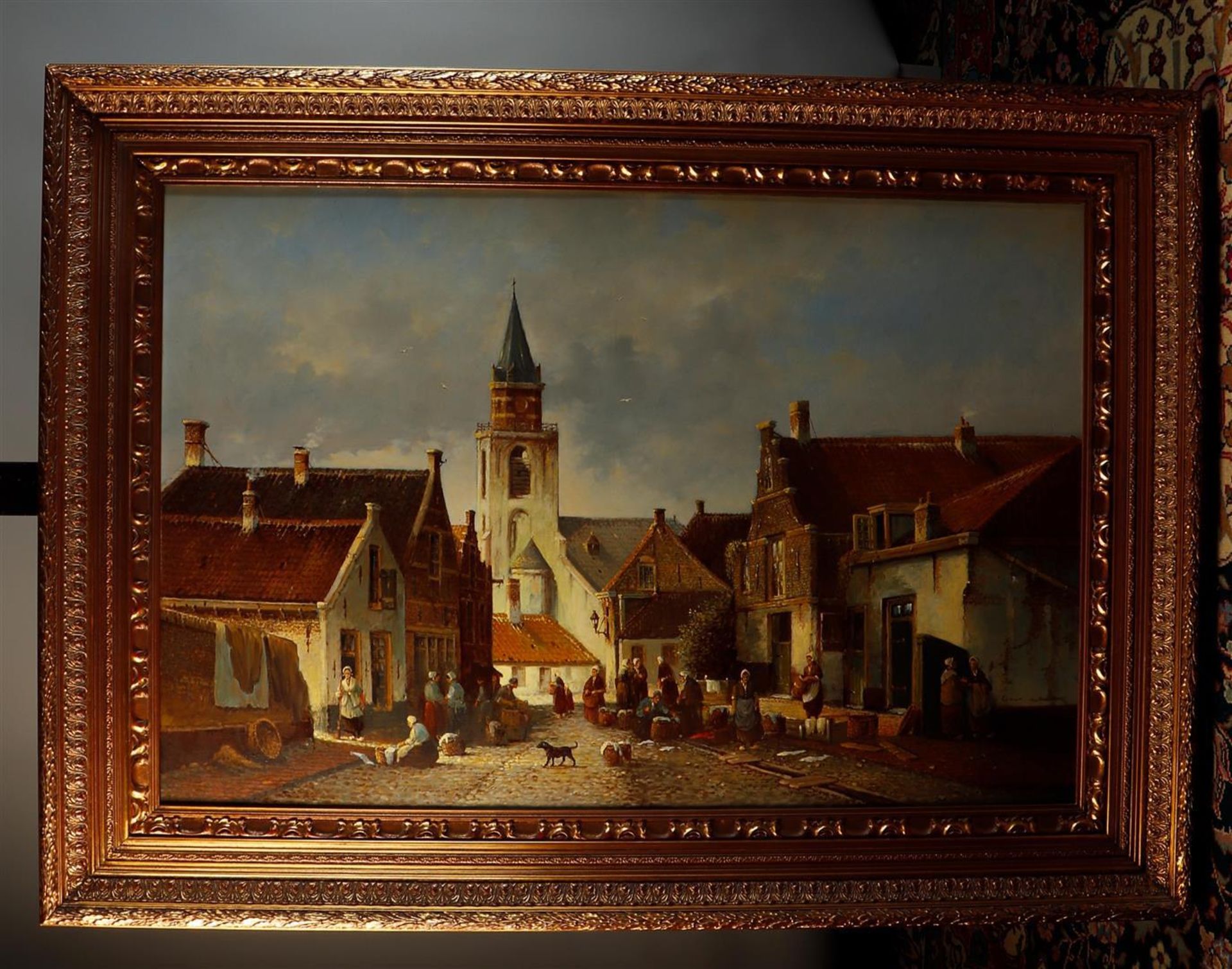 Jan Hendrik Jacob Jasper (1937 - Present), View of Katwijk aan Zee, before the change of the church  - Image 2 of 4