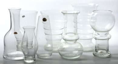 A lot of various glassware including Leerdam.