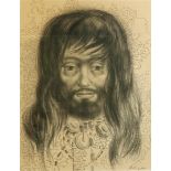 Frans Luyckx (De Frenne) (Borgerhout 1923–1997 Essen), Portrait of a Mongolian man. Signed (lower ri