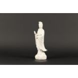 A blanc de Chine figure of Guanyin. China, 20th century.