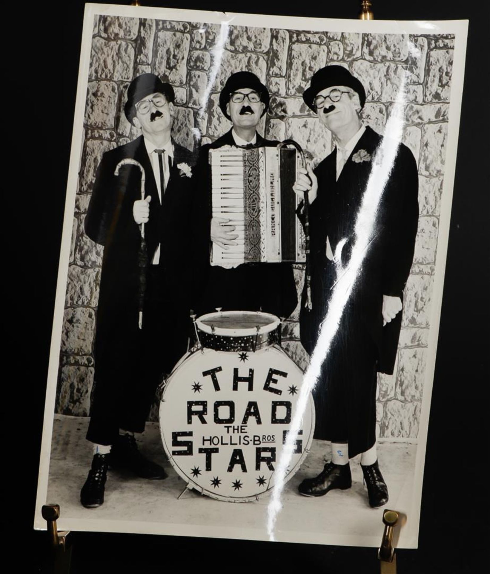 A signed promotional photo of the famous so-called "Street Buskers": Road Stars consisting of, among