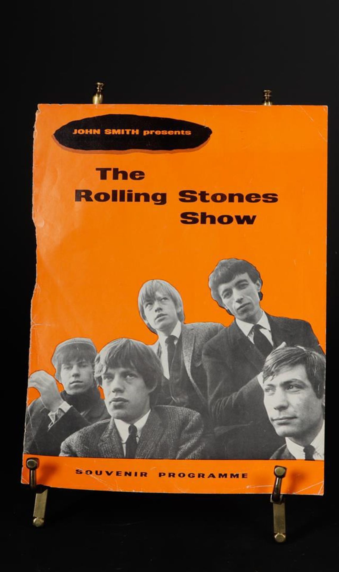 A photo from a program booklet signed by The Rolling Stones.Provenance: David Brook's estate. David  - Image 2 of 2