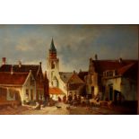 Jan Hendrik Jacob Jasper (1937 - Present), View of Katwijk aan Zee, before the change of the church