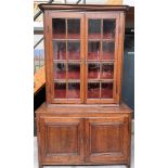 An 18th century French oak display cabinet. The boards with beautiful carving.