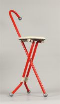 Design stool / walking stick ''Ulisse'' designed by Ivan Loss.
