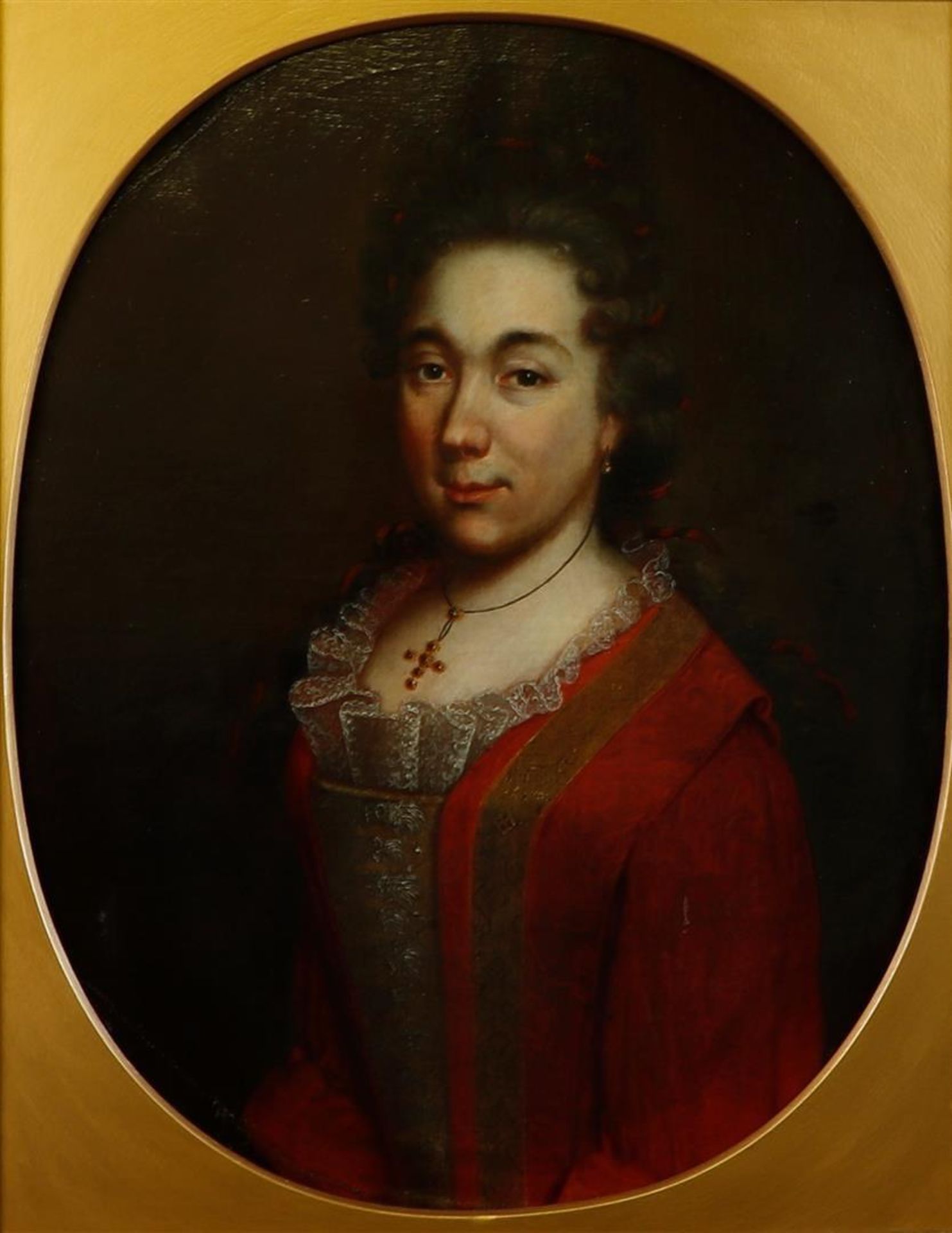 Dutch School, 18th century. Portrait of a Noble Lady. Oil on canvas. Not signed.