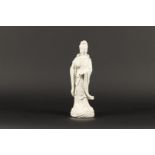 A blanc de Chine figure of Guanyin. China, 20th century.