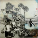 Guy Johnson (Fort Wayne, Indiana, US 1927 - 2019), Along the river Nile, photo print.