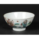 A porcelain bowl with Qianjiang Cai d