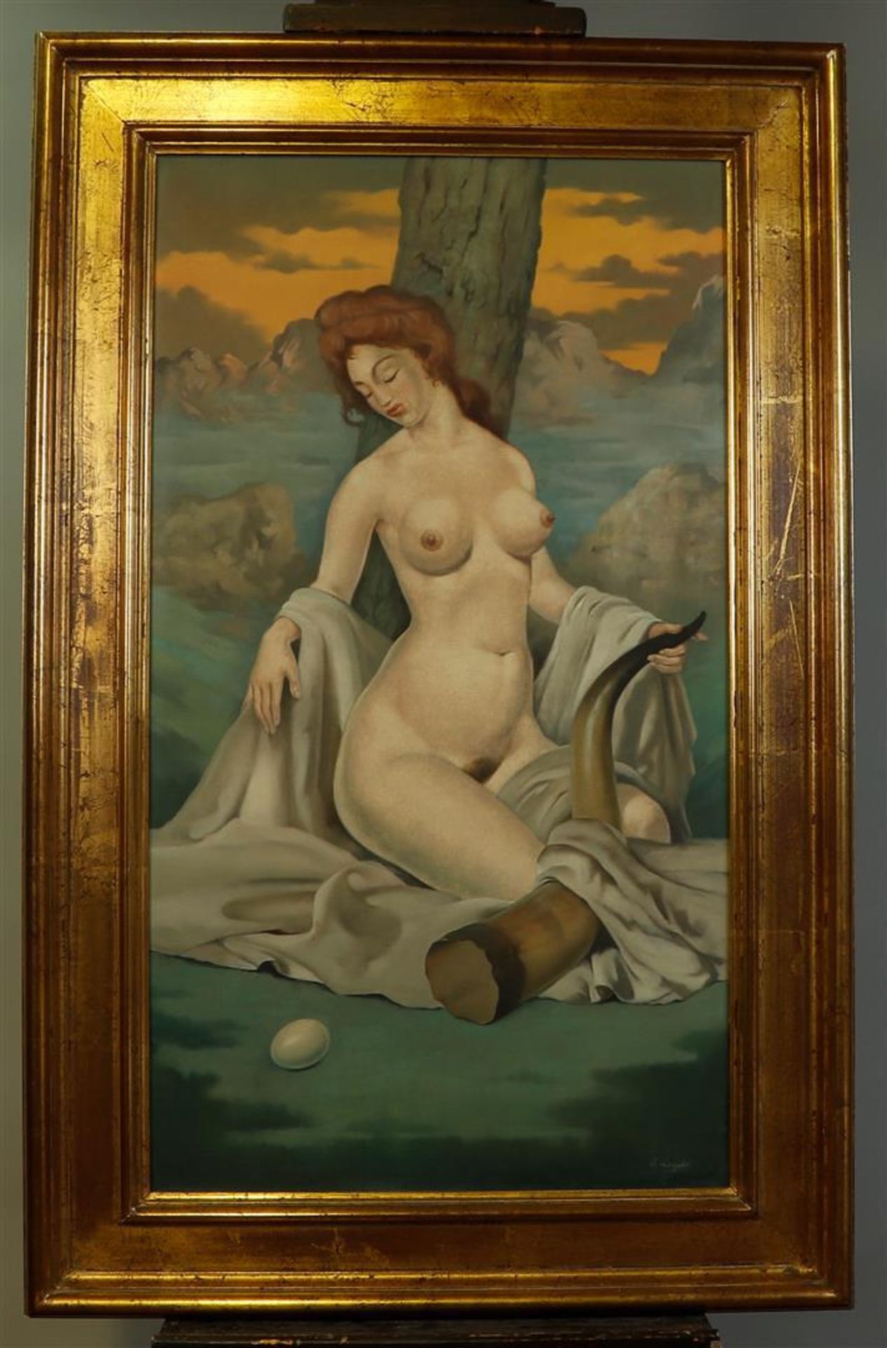 Frans Luyckx (De Frenne) (Borgerhout 1923–1997 Essen), Female nude in a landscape as personification - Image 2 of 4