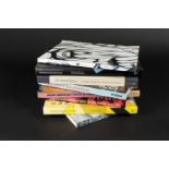Collection of books including 21 Designers for Twenty-First Century Britain, Gareth Williams, 2012.