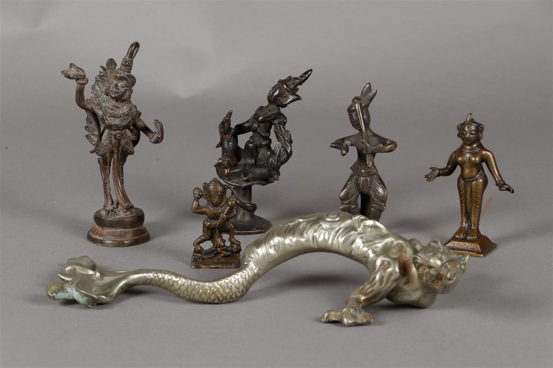 A lot of various bronze and metal figures. Asia, 20th century.