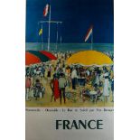 Exhibition Poster Kees van Dongen (1877-1968) 'Normandie: Deauville - Bar du Soleil' lithographed po
