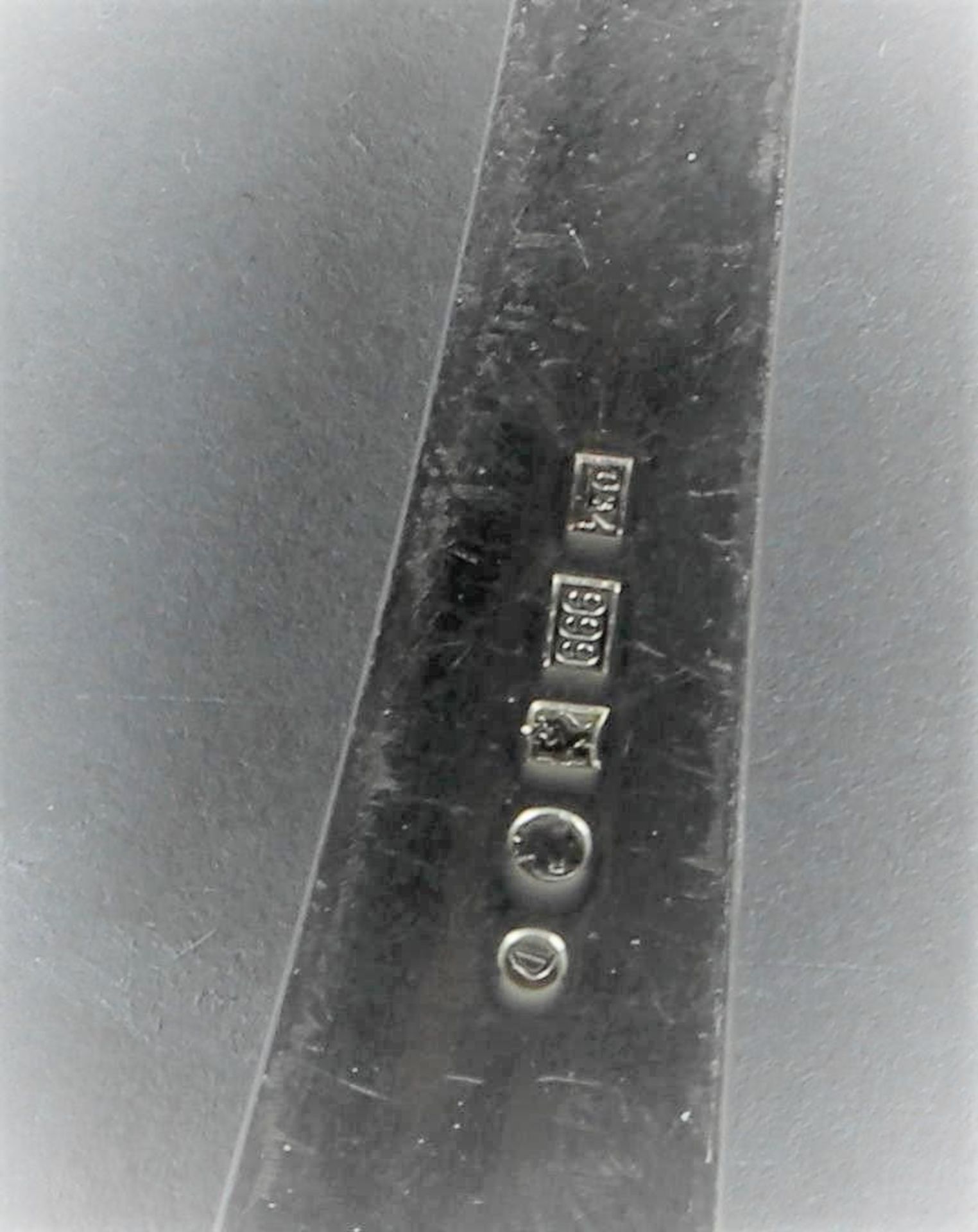 A silver serving spoon. 999 silver - M.J. Gerritsen - 102 grams. - Image 2 of 2