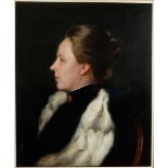 Moritz van Eijken (1856 - ?), Portrait of Anette Thieme; singer at the Berlin Conservatory, later si