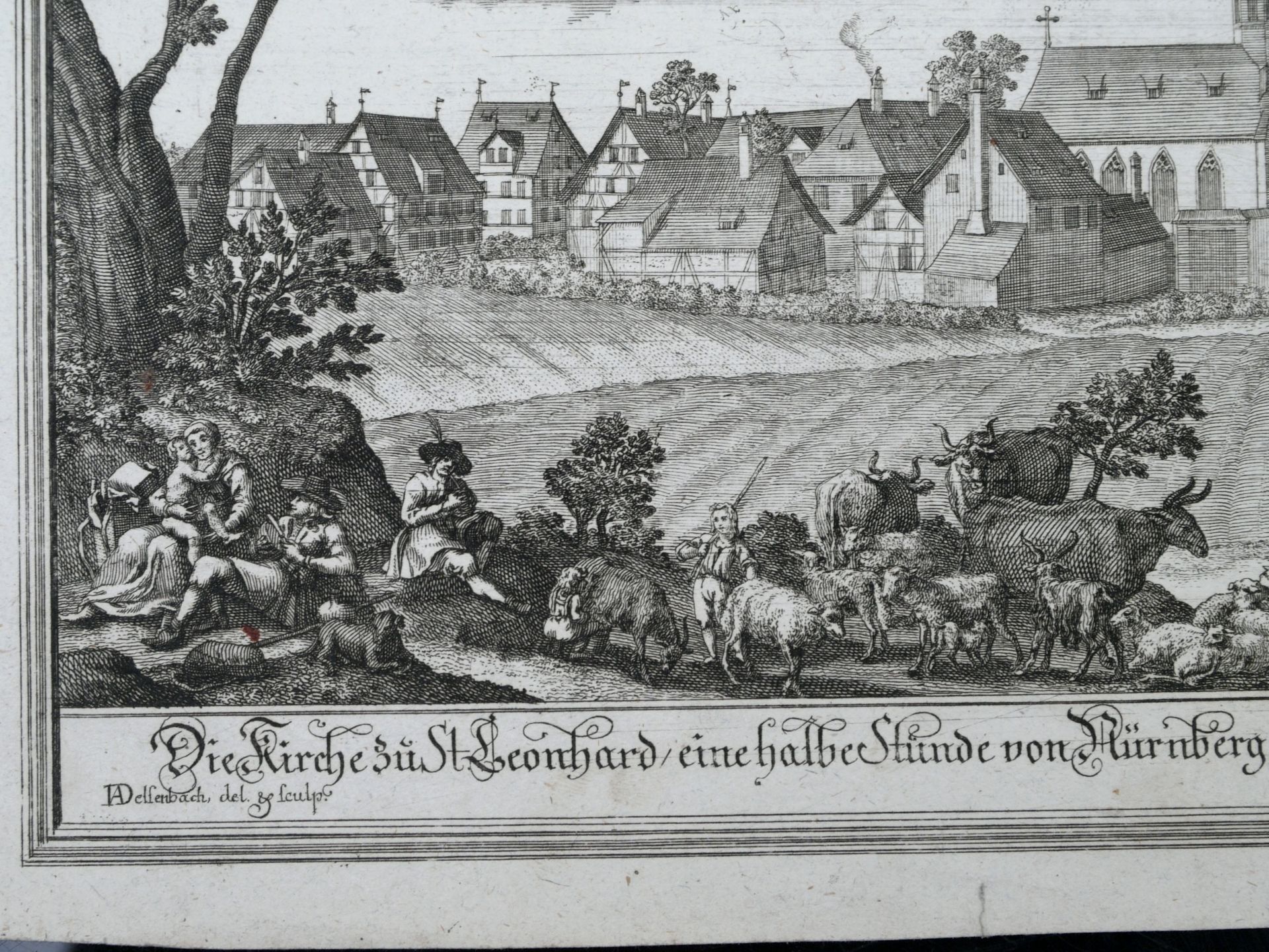 Delsenbach, Johann Adam (1687-1765) - Prospect des Platzes beym Thiergärtner Thor in Nürnberg 1714 - Bild 7 aus 7