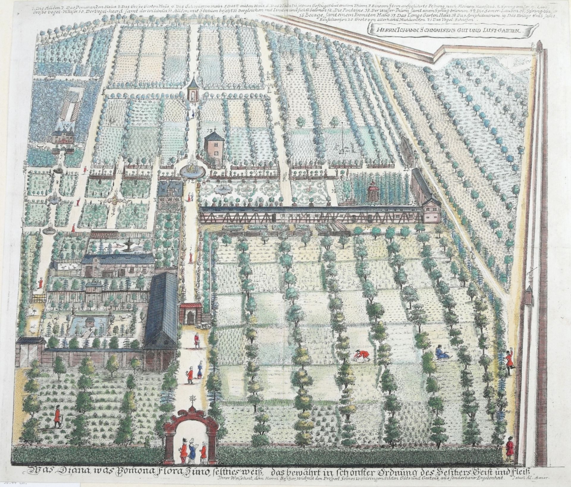 Boener, Johann Alexander (1647-1720) - Schmausengarten um 1700