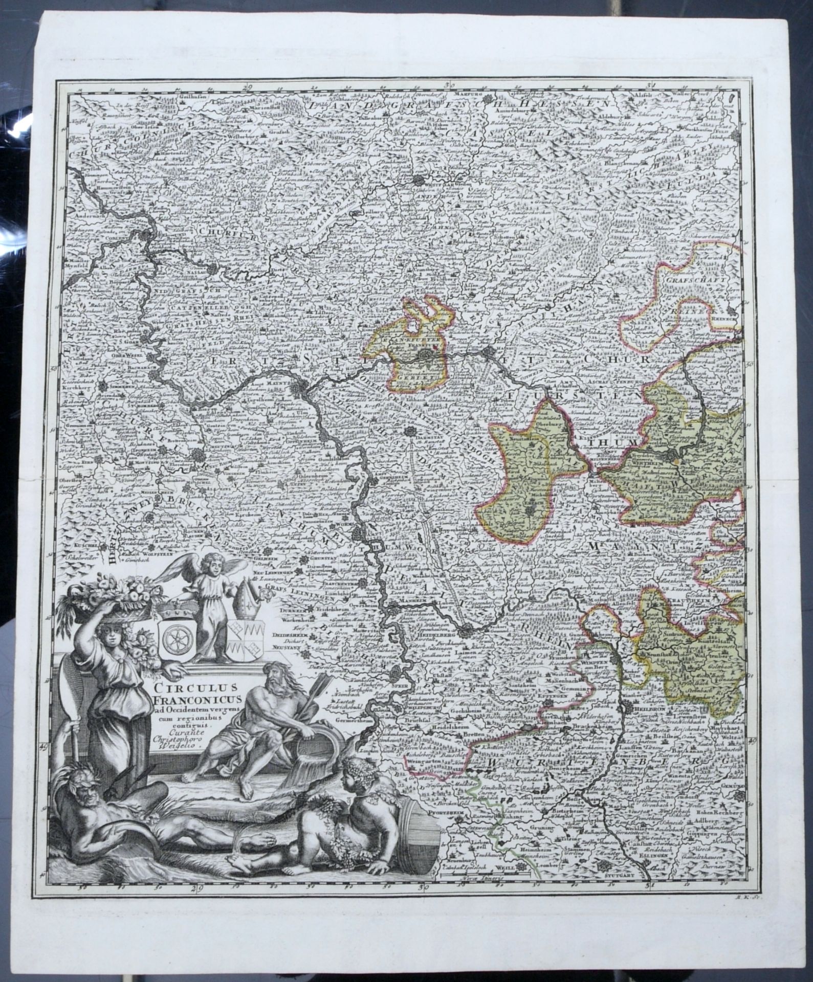 5 Kupferstichkarten 17./ 18. Jahrhundert - Image 4 of 11