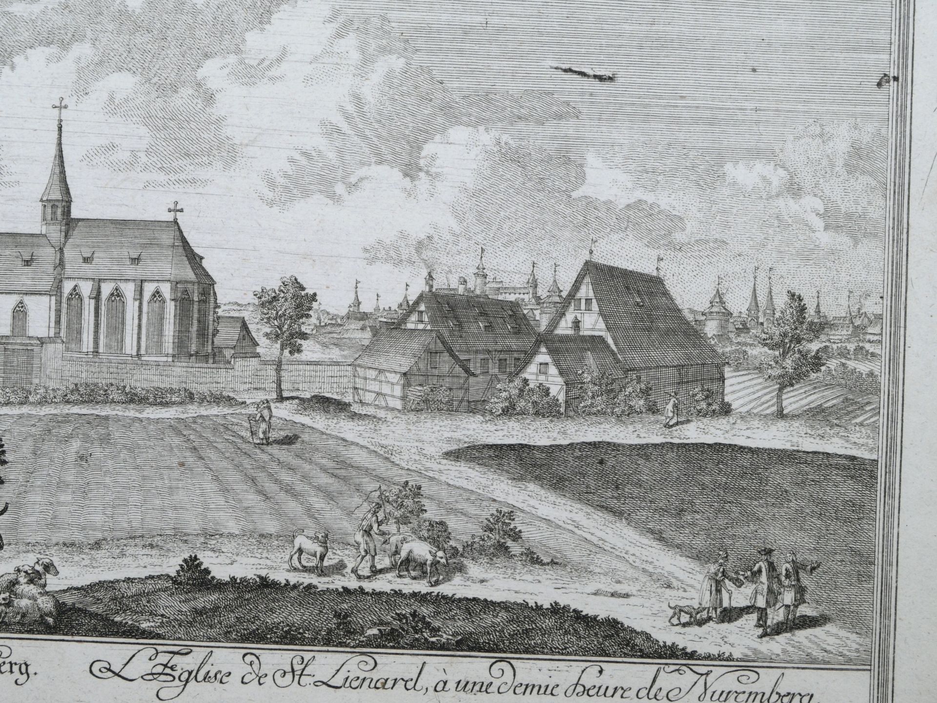 Delsenbach, Johann Adam (1687-1765) - Prospect des Platzes beym Thiergärtner Thor in Nürnberg 1714 - Bild 3 aus 7