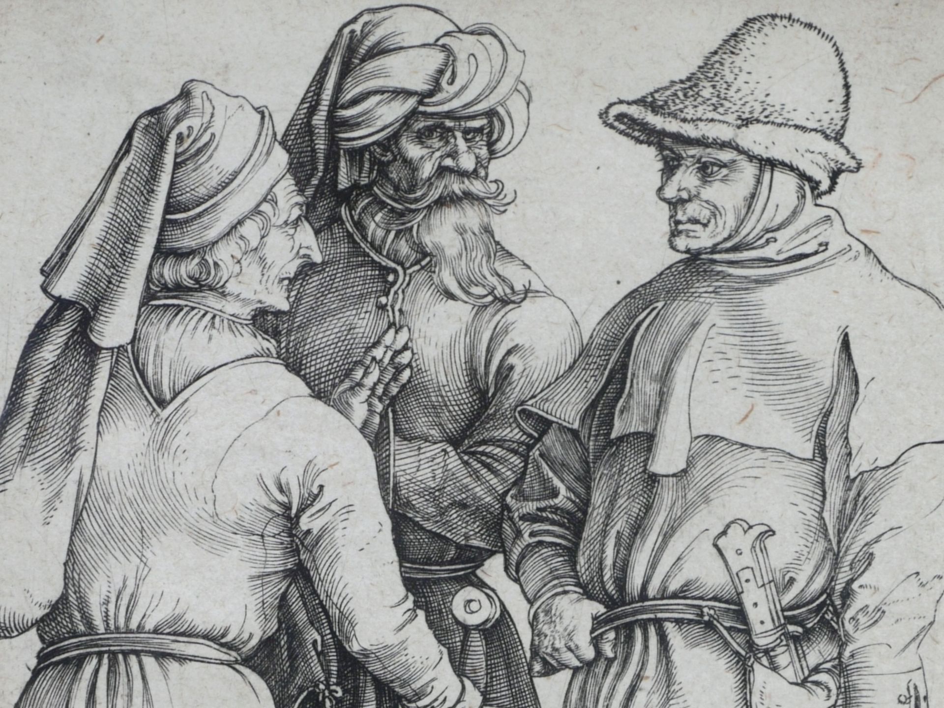 Dürer, Albrecht (1471-1528) - Die drei Bauern Kupferstich 1497/98 - Bild 6 aus 14