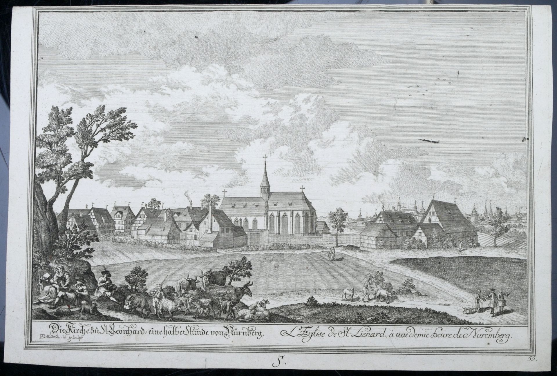 Delsenbach, Johann Adam (1687-1765) - Die Kirche zu St. Leonhard - Bild 2 aus 7