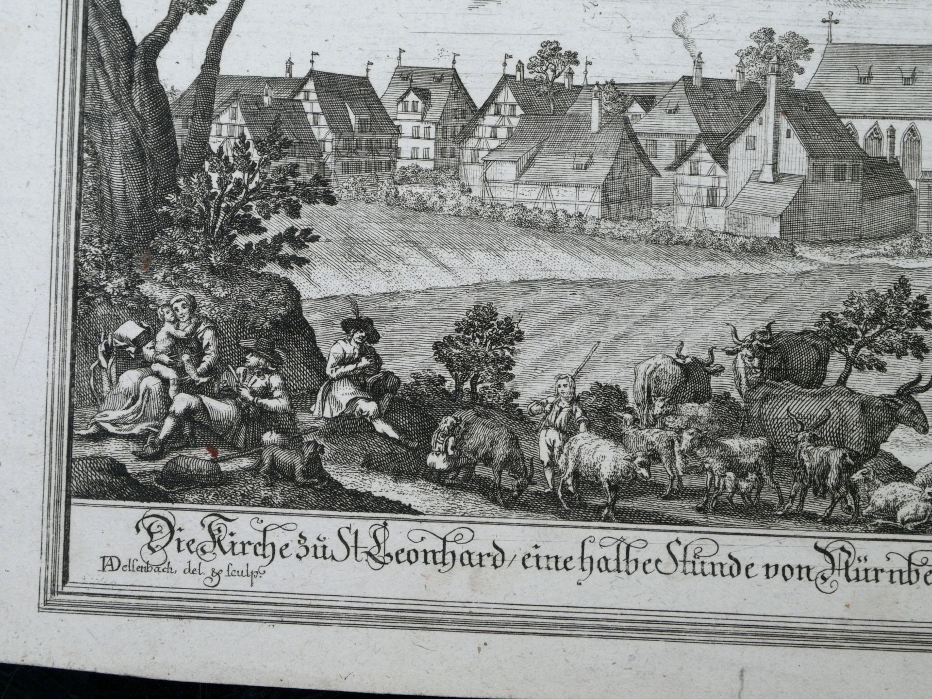 Delsenbach, Johann Adam (1687-1765) - Prospect des Platzes beym Thiergärtner Thor in Nürnberg 1714 - Bild 5 aus 7
