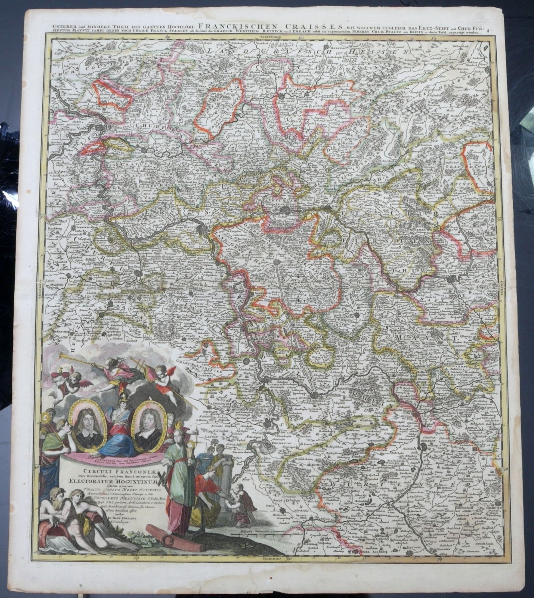 Posten aus 3 Landkarten 17. Jahrhundert - Image 2 of 10