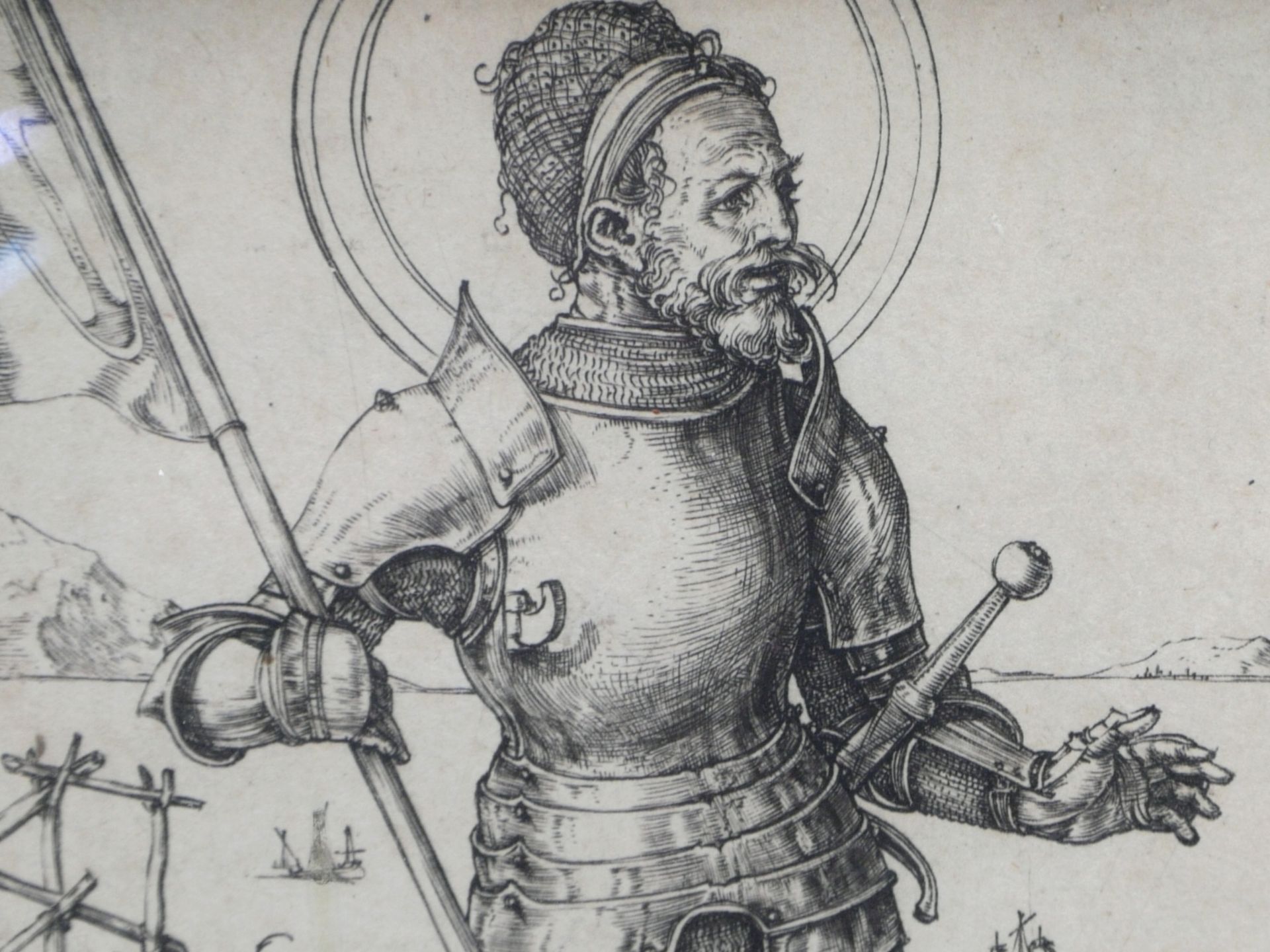 Dürer, Albrecht (1471-1528) - St. Georg zu Fuss Kupferstich um 1507/1508 - Bild 10 aus 11