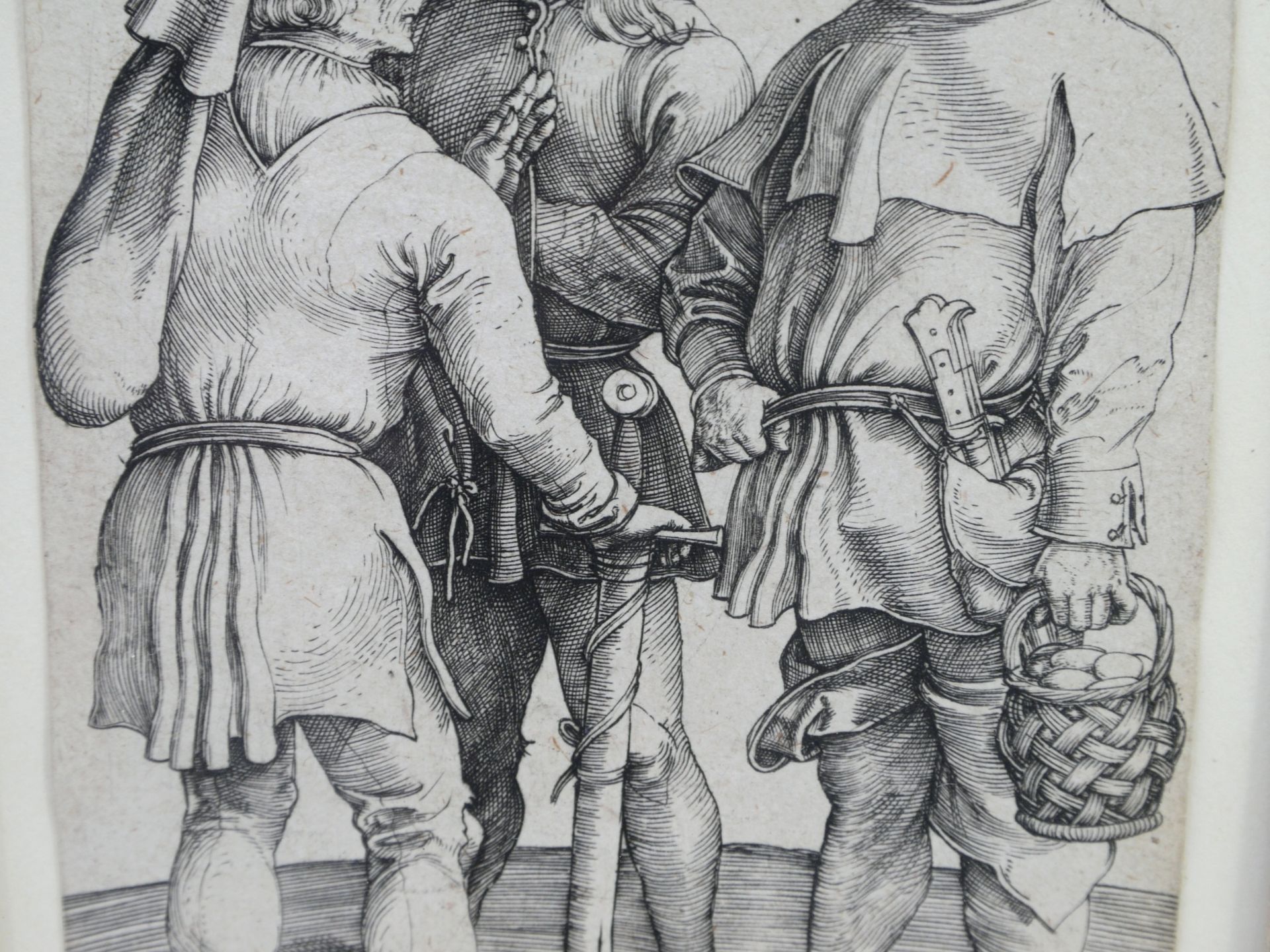 Dürer, Albrecht (1471-1528) - Die drei Bauern Kupferstich 1497/98 - Bild 12 aus 14