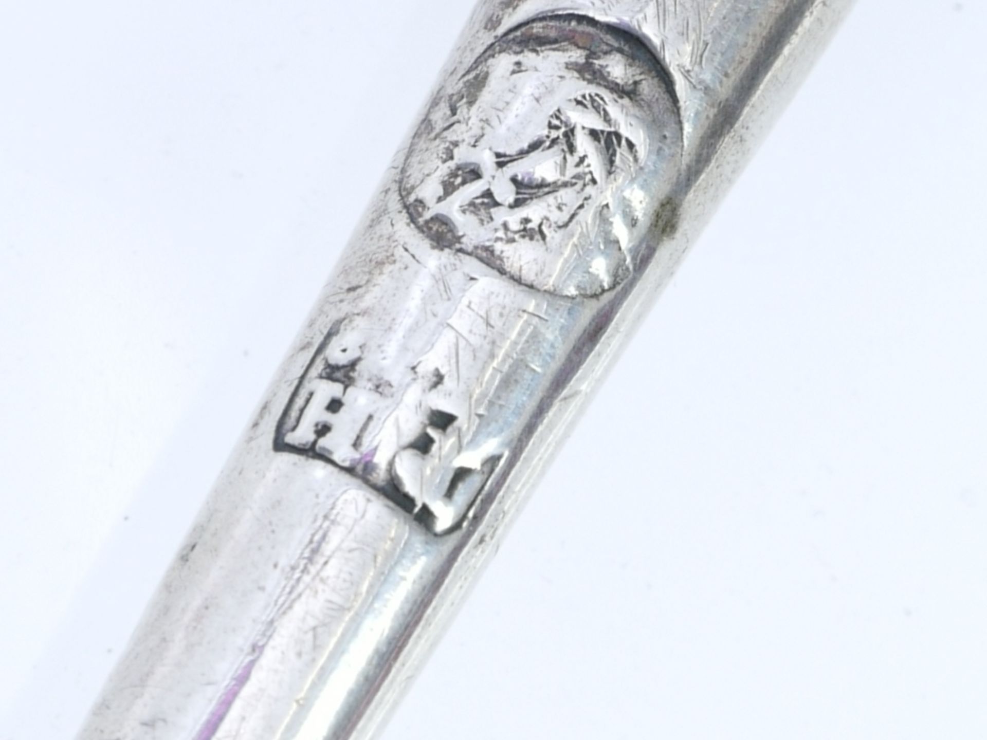 Münzkelle Silber 18. Jahrhundert England - Image 12 of 12