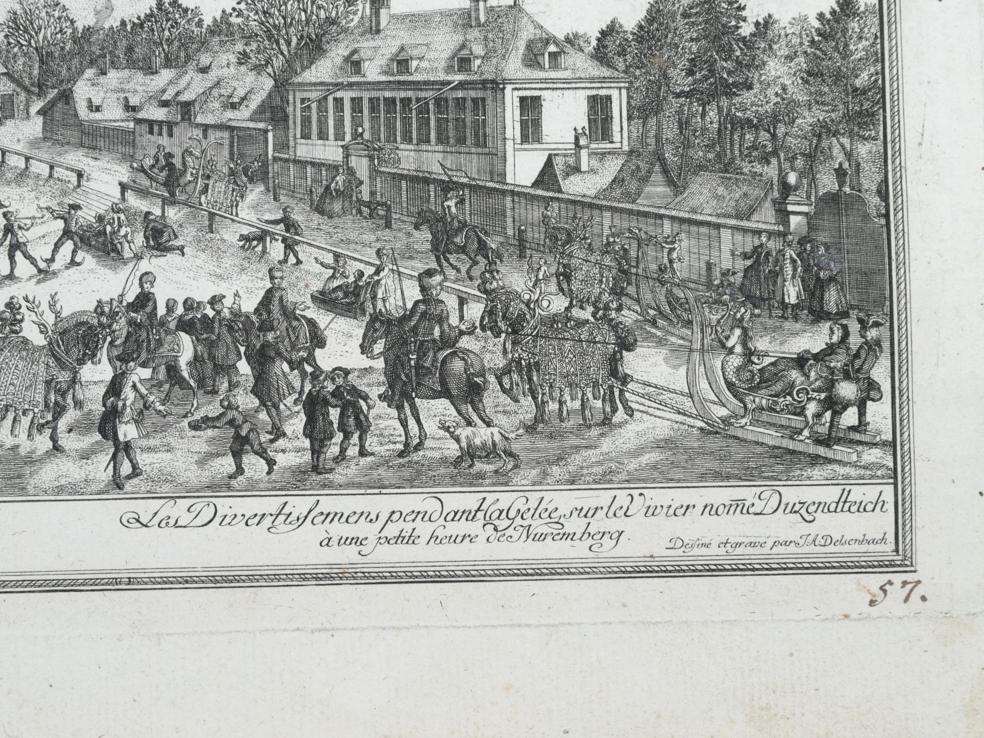 Delsenbach, Johann Adam (1687-1765) - Lustbarkeiten auf dem Dutzendteich um 1720 - Bild 5 aus 8