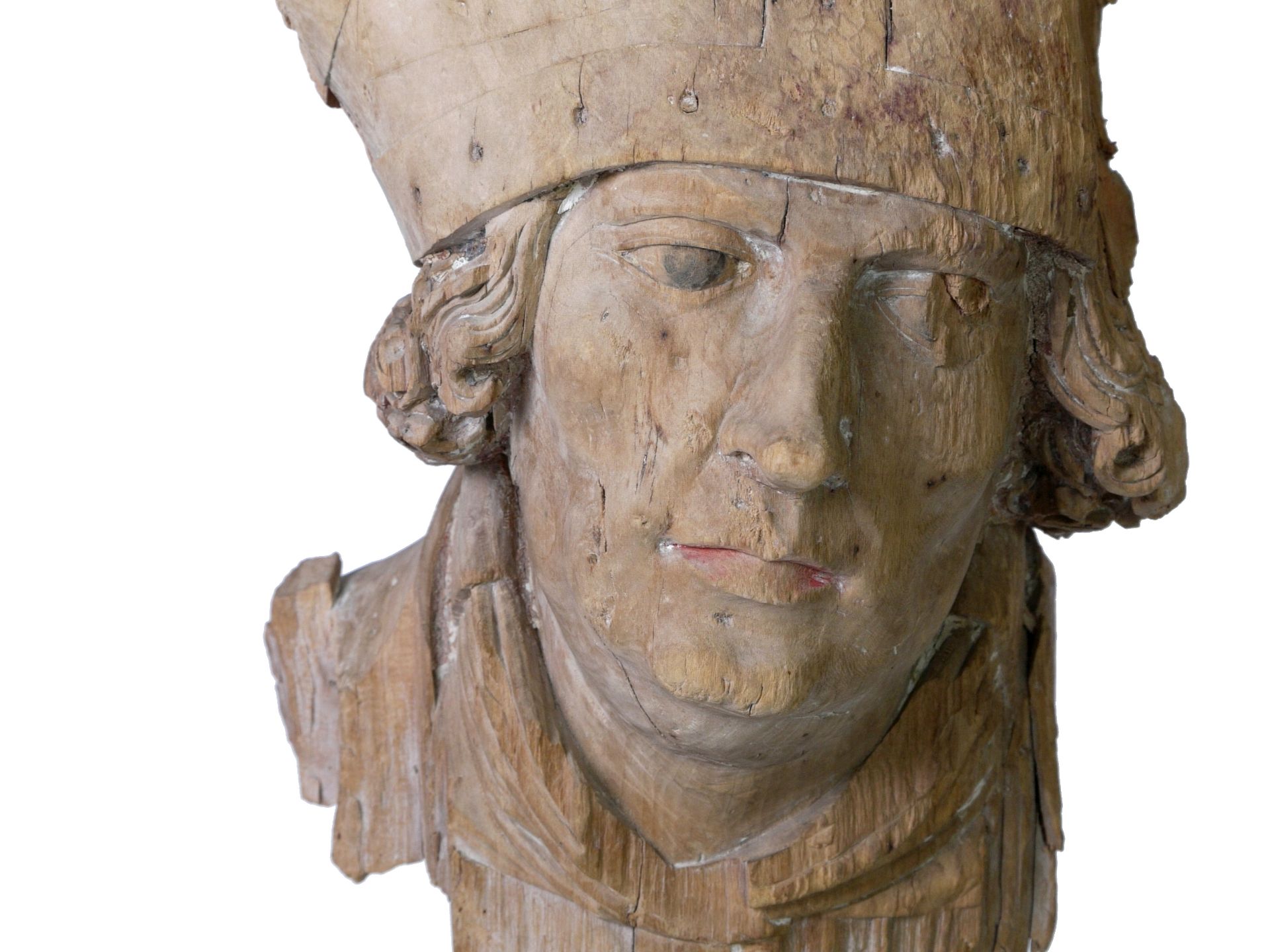 Kopffragment einer Bischofsskulptur Tilman Riemenschneider Werkstatt um 1510-15 - Image 2 of 10