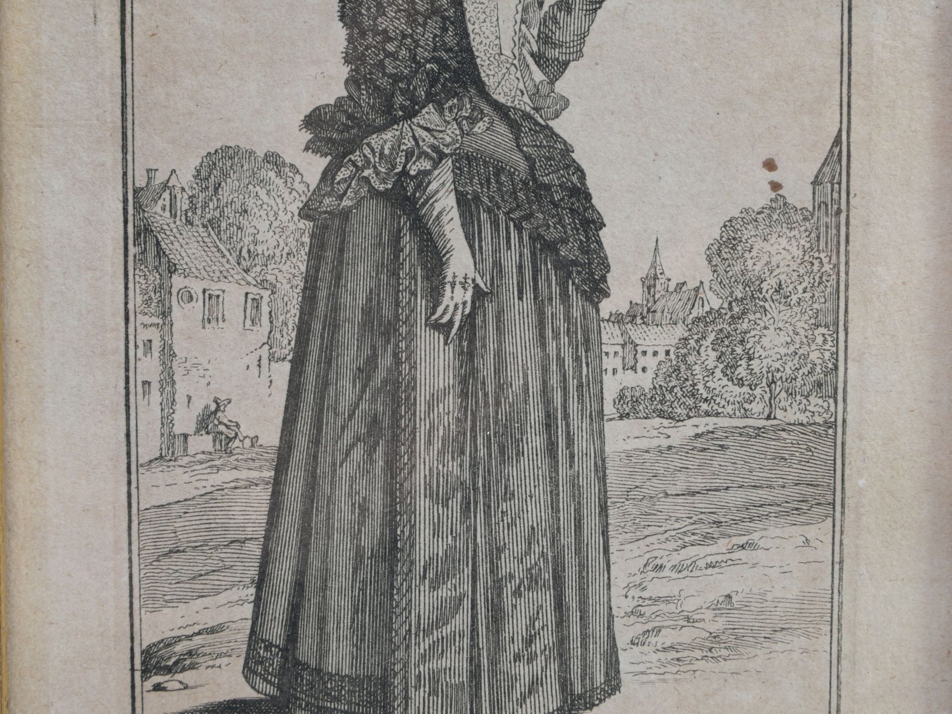 Luyken, Caspar (1672-1708) - Eine spaziren-gehende Frau um 1701 - Bild 3 aus 4