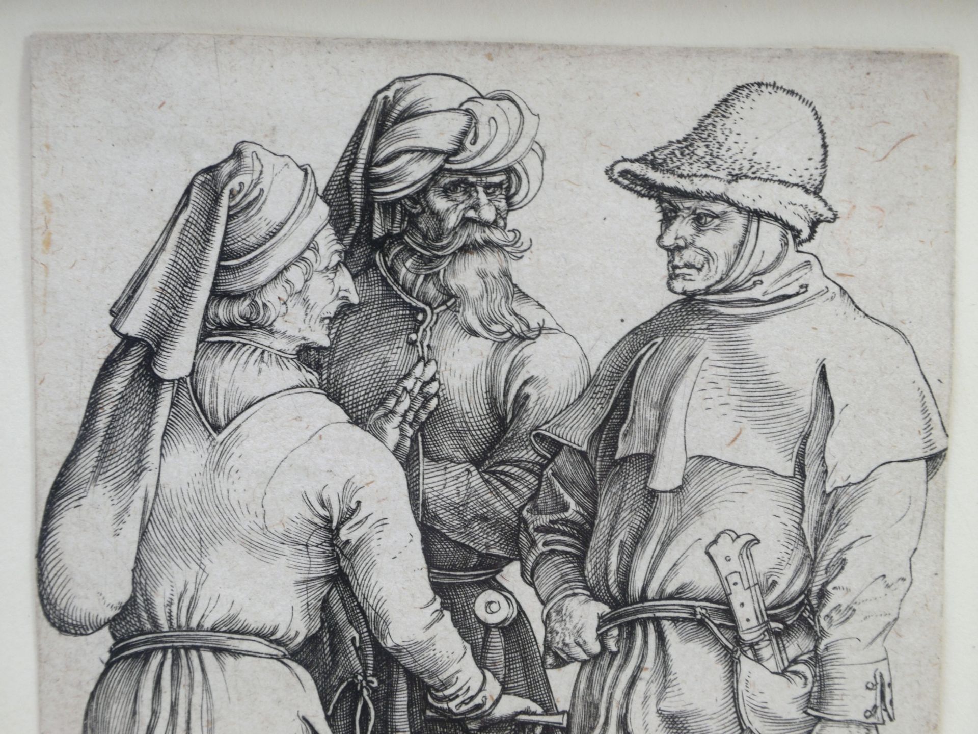 Dürer, Albrecht (1471-1528) - Die drei Bauern Kupferstich 1497/98 - Bild 13 aus 14