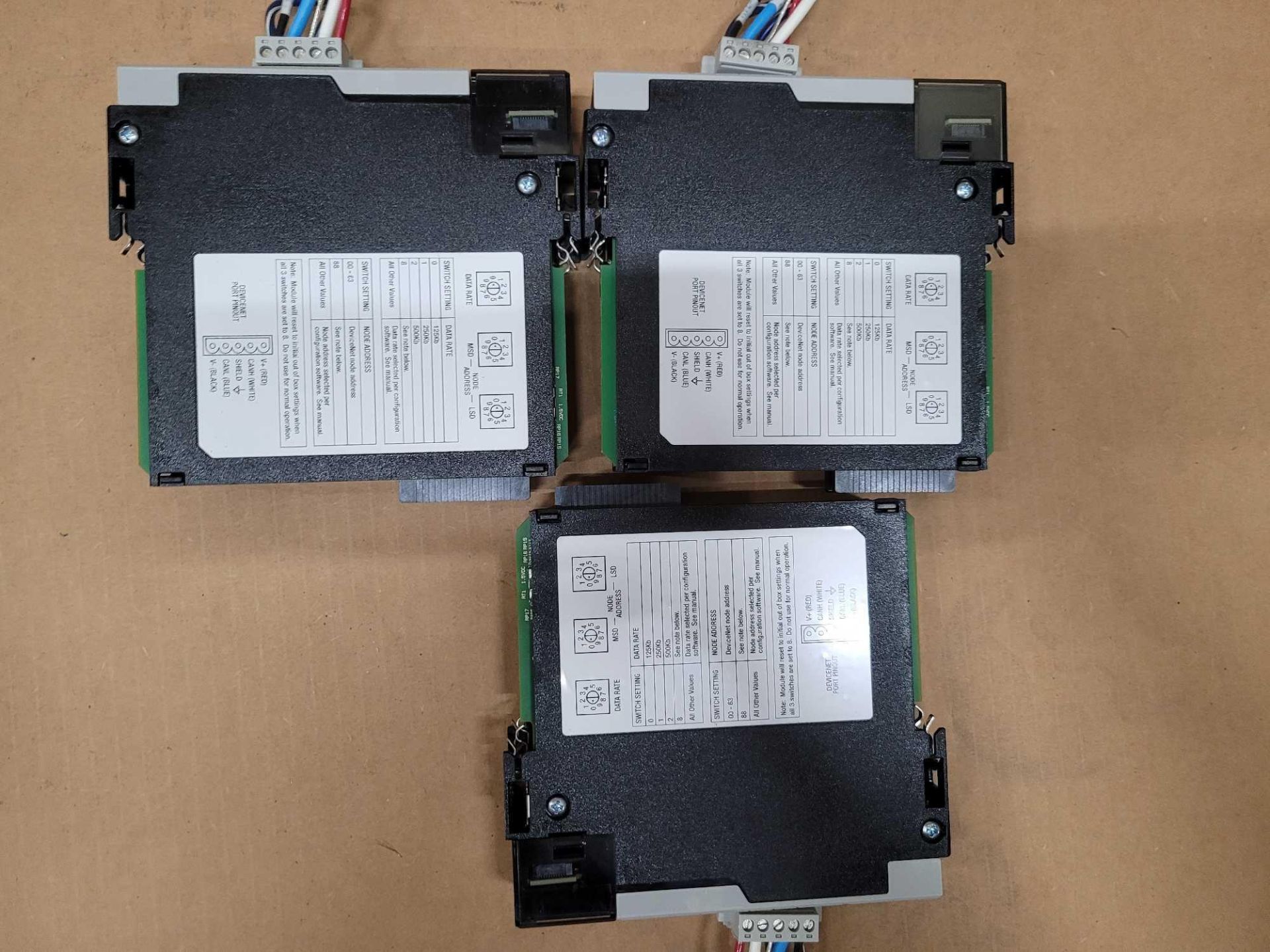 LOT OF 3 ALLEN BRADLEY 1756-DNB /E DEVICENET BRIDGE/SCANNER MODULE - Image 2 of 3