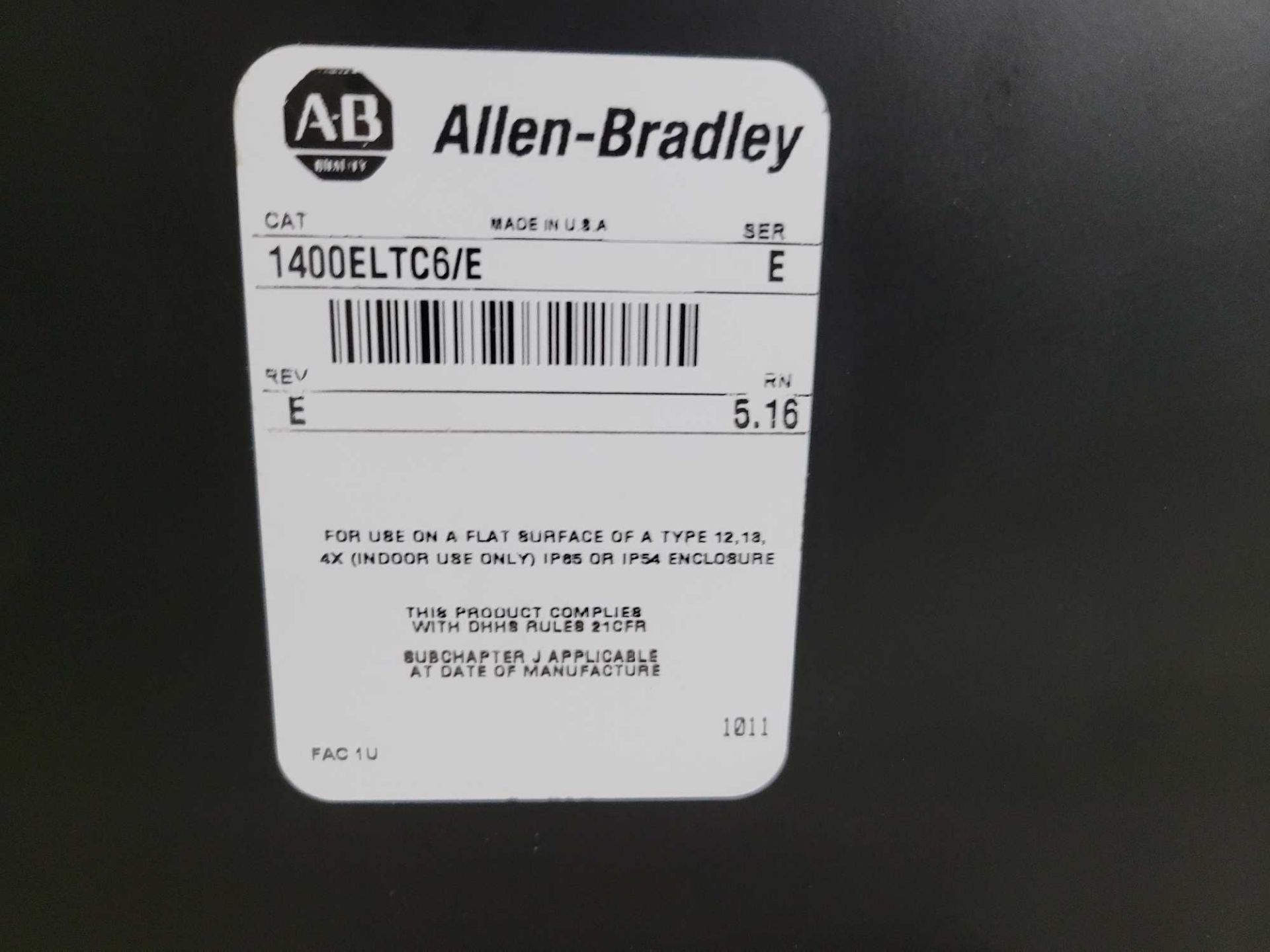 LOT OF 2 ALLEN BRADLEY 1400ELKC6 /E PANELVIEW 1400E - Bild 3 aus 4