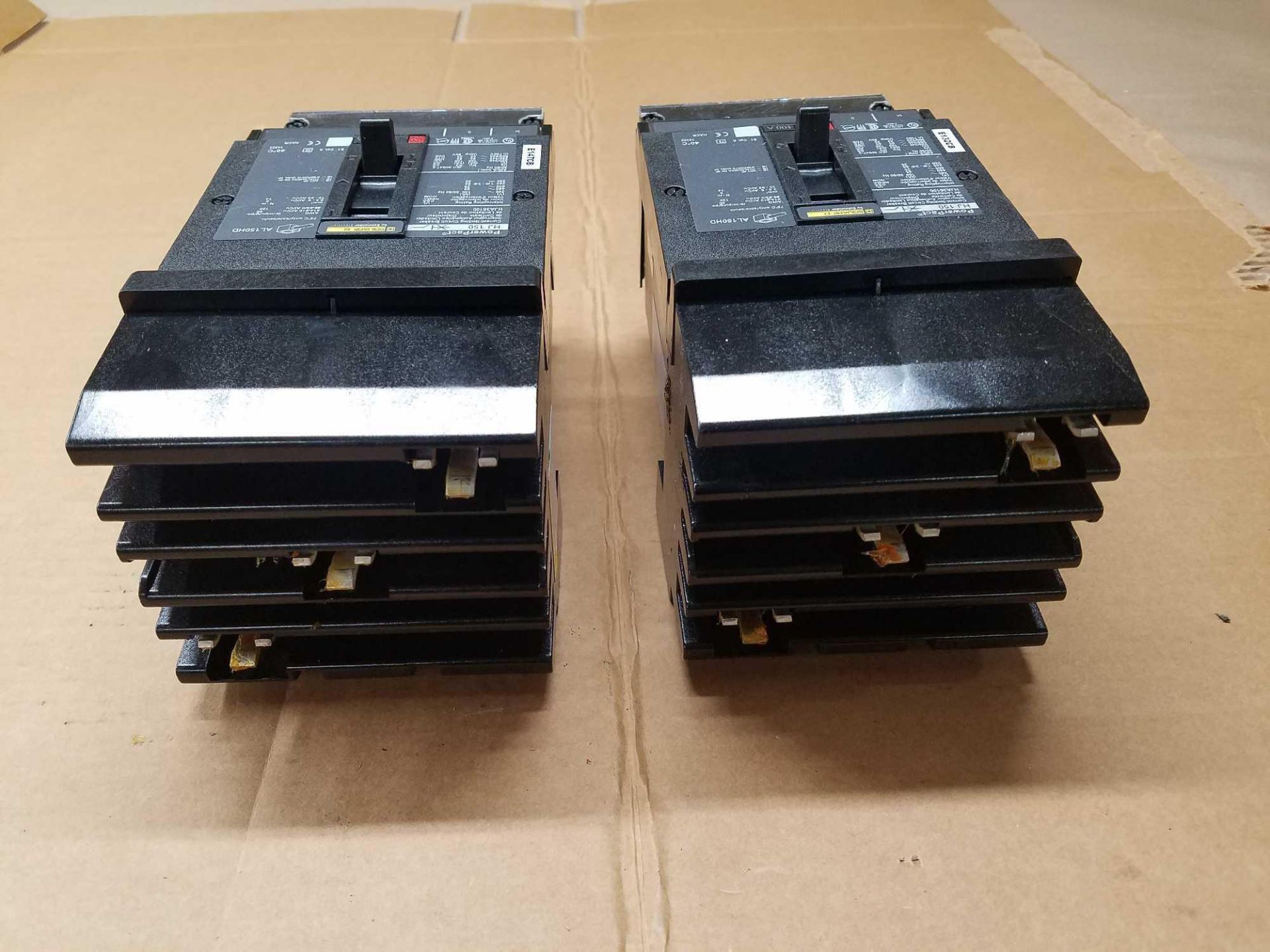 LOT OF 2 SQUARE D HJA36100 PowerPact HJ 150 CIRCUT LIMITING CIRCUIT BREAKER 100AMP - Image 3 of 5