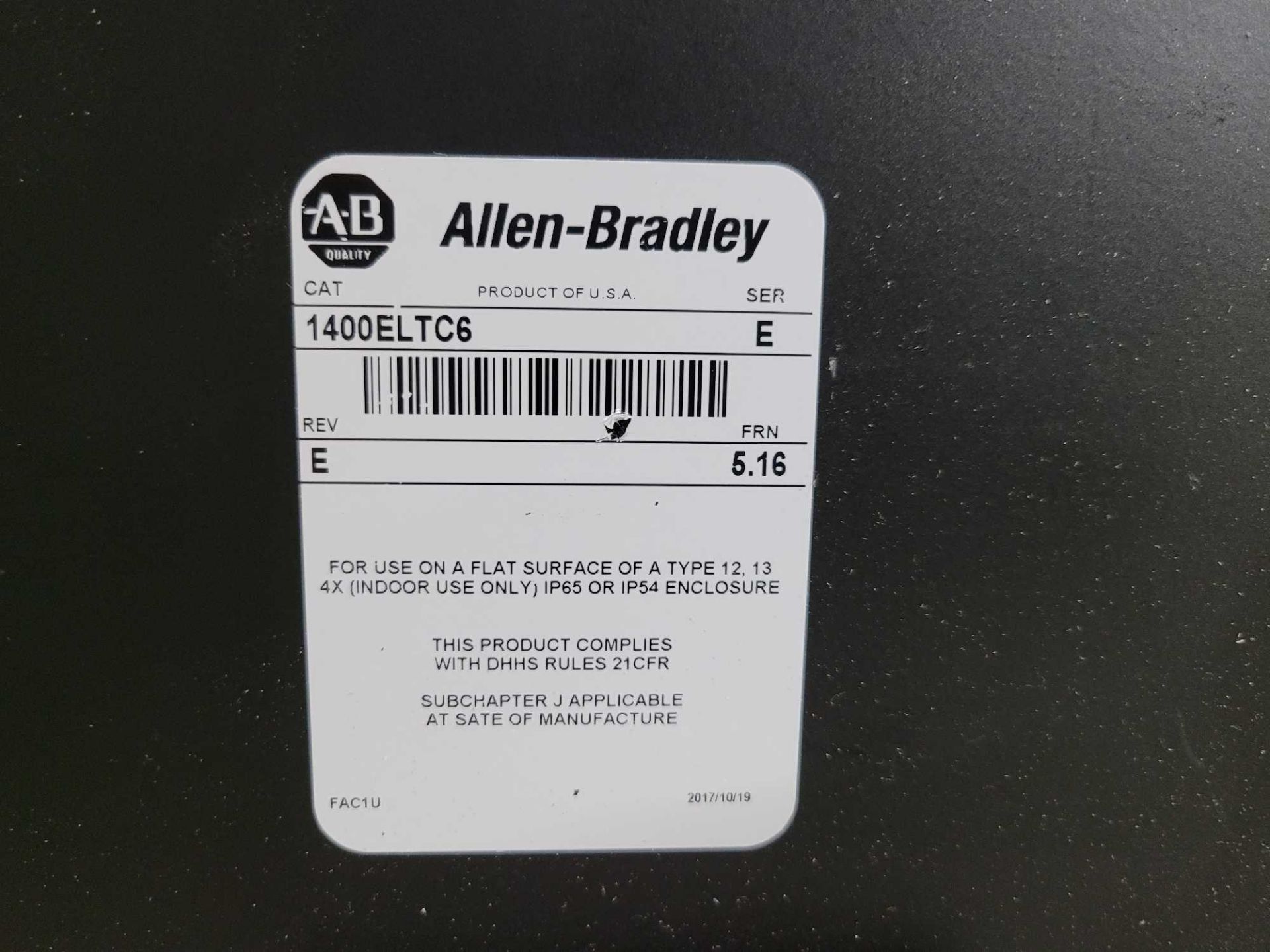 LOT OF 2 ALLEN BRADLEY 1400ELKC6 /E PANELVIEW 1400E - Bild 3 aus 4