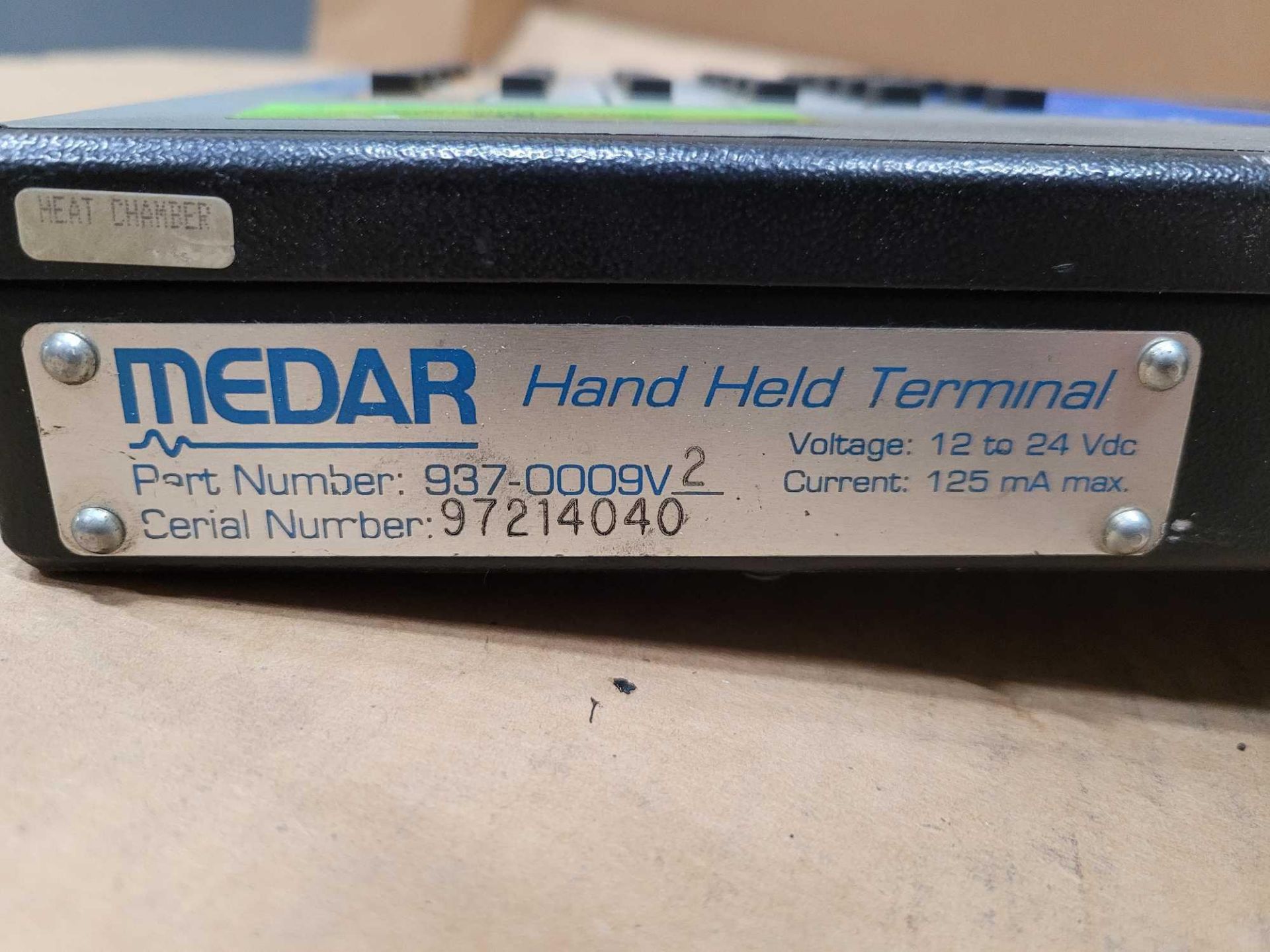 MEDAR DEP100S 937-0009V2 HANDHELD TERMINAL - Image 3 of 3