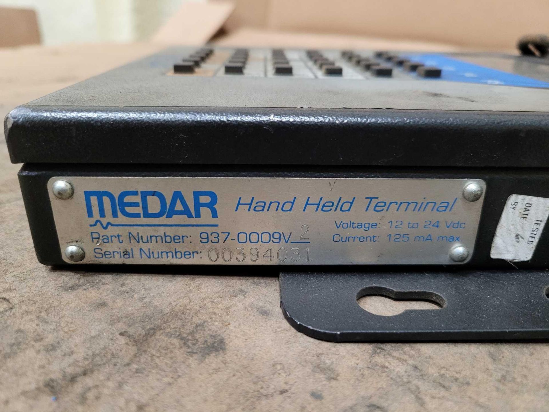 MEDAR 937-0009V2 HAND HELD TERMINAL - Image 2 of 2