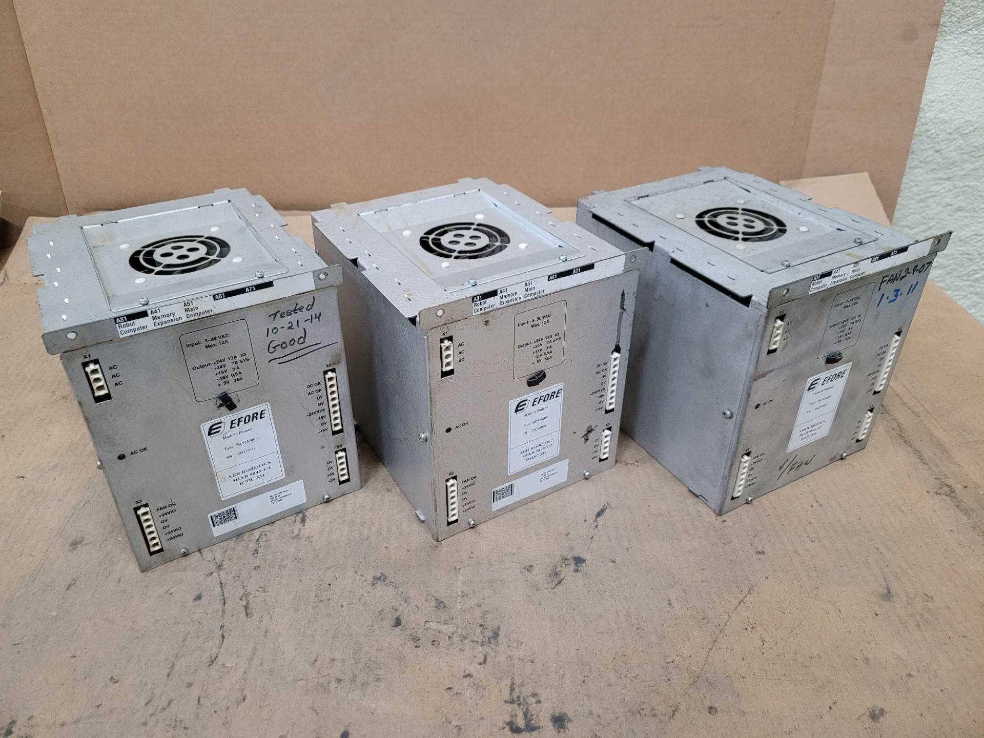 LOT OF 3 EFORE SR 92A060 POWER SUPPLY