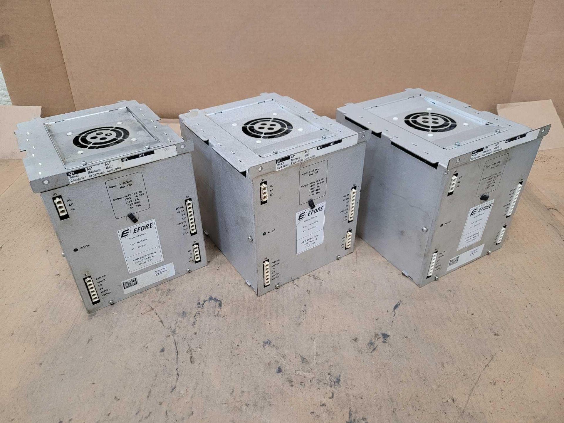 LOT OF 3 EFORE SR 92A060 POWER SUPPLY