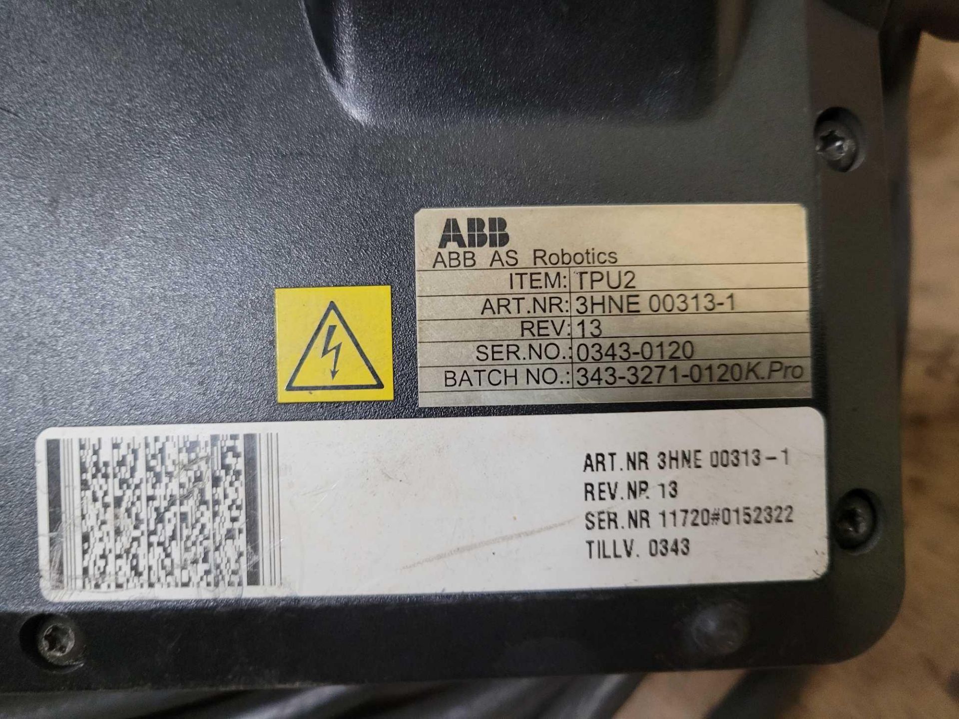 ABB 3HNE-00313-1 TEACH PENDANT - Image 3 of 3