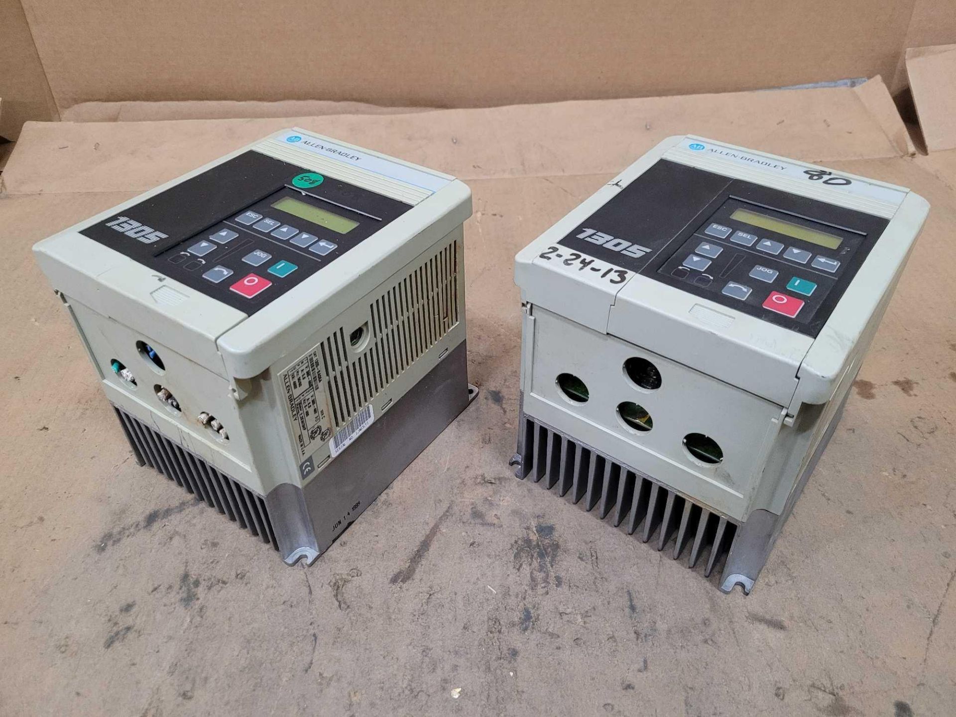 LOT OF 2 ALLEN BRADLEY 1305-BA04A /C AC DRIVE